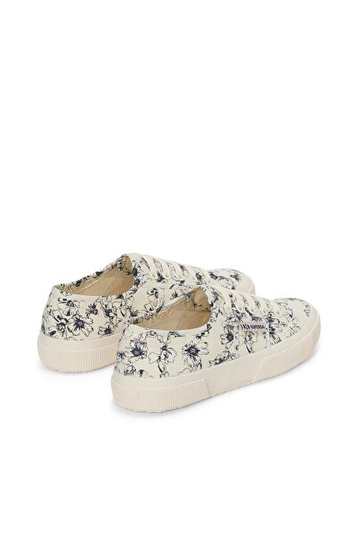 Superga 2750 Sketched Flowers Kadın Bej Sneaker
