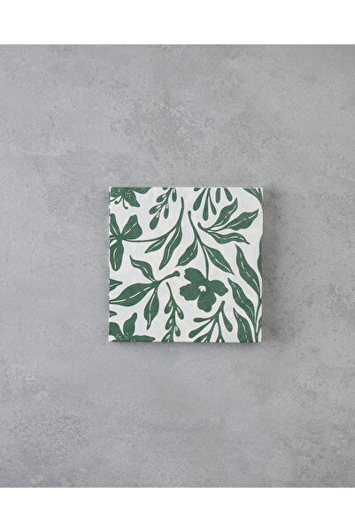 English Home فلوريس - مناديل ورقية 20 قطعة مقاس 33×33 سم باللون الأخضر