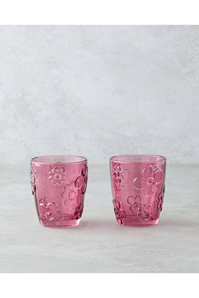 English Home Fleur Cam 2'li Bardak 300 ml Pembe