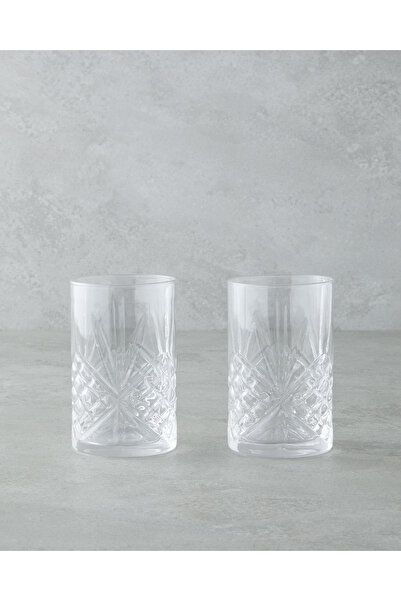 English Home Agolde Cam 2'li Meşrubat Bardağı Şeffaf