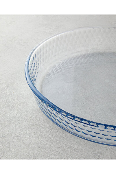 English Home Bake&Serve Recipient rotund din sticlă pentru cuptor, 2 bucăți, 26-32 cm, transparent