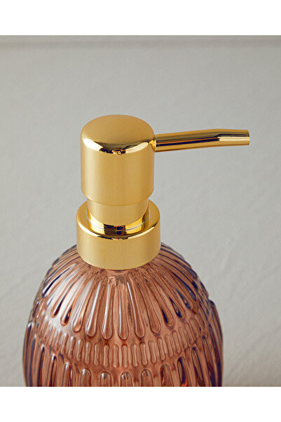 English Home Pavia Cam Banyo Sıvı Sabunluk Amber