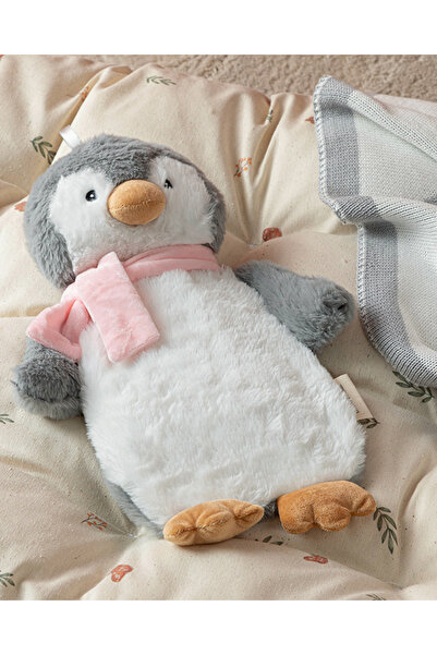 English Home Little Penguin Pelüş Sıcak Su Torbası Ekru