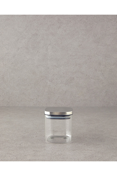 English Home All Fresh Square Borosilicate Food Container 650 ml Transparent