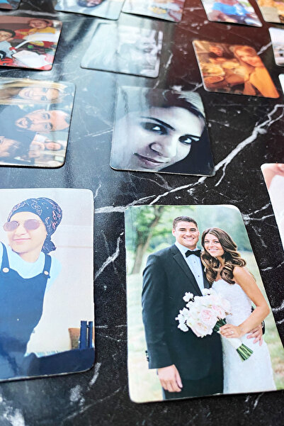 CiciMagnet 25 Adet Resimli Ve Fotoğraflı Kişiye Özel Magnet Buzdolabı Için (8X6 CM)