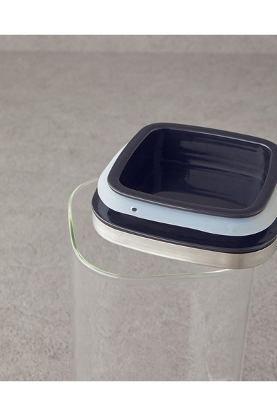 English Home All Fresh Square Borosilicate Food Container 650 ml Transparent