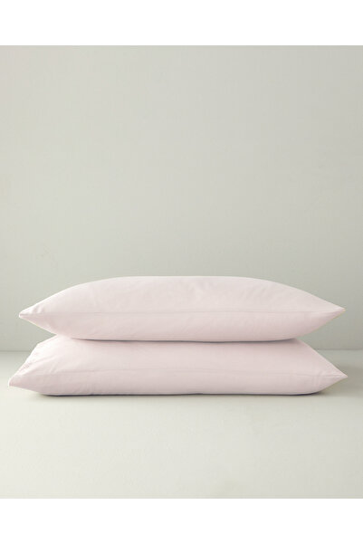 English Home Dusty Pink Pure Cotton Μαξιλαροθήκη 2 τεμαχίων - 50x70 cm