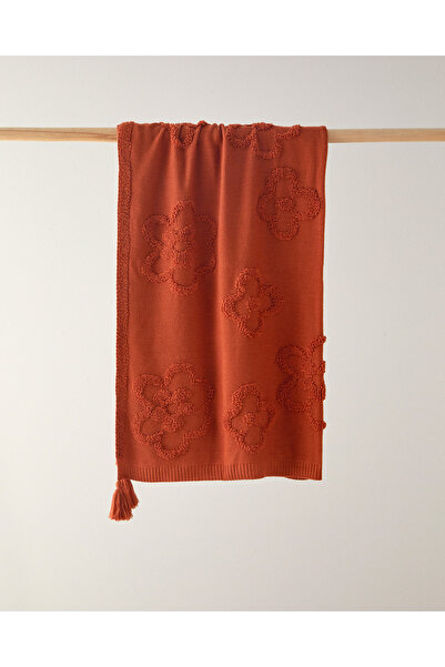 English Home Luxwrap Triko Koltuk Şalı Kiremit