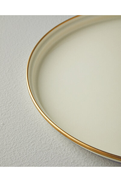 English Home Isidora Emaye Yuvarlak Tepsi 33 Cm Krem