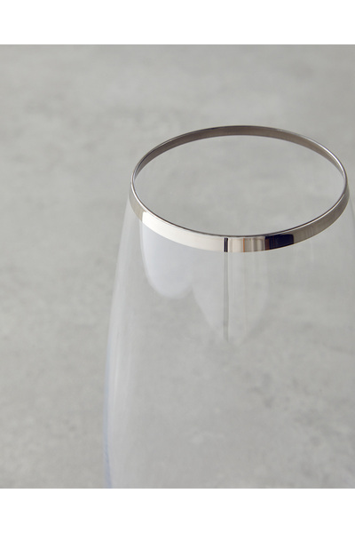 English Home Set de 2 pahare de cristal Serenity - 400 ml Argintiu