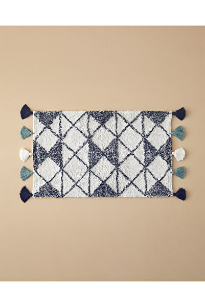 English Home Piramida Pamuk Mornarica plavo-bela kupatilo mat