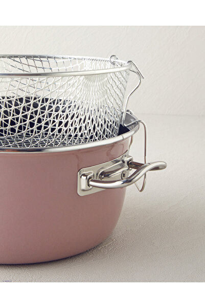 English Home Oala emailata Dusty Rose Sartagi de 22 cm