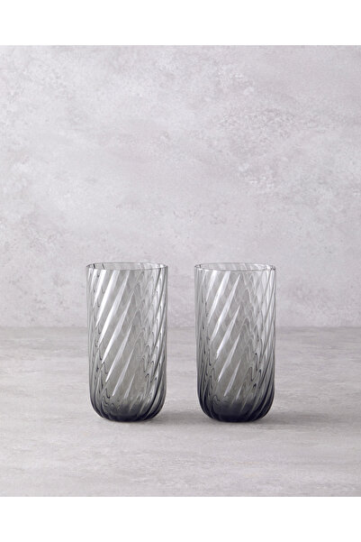 English Home Meghan Glass 2-Piece Glass 460 ml Anthracite