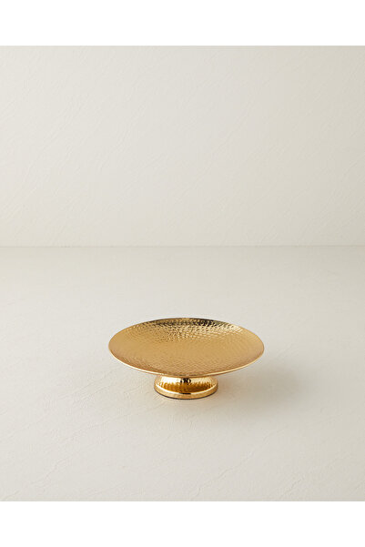 English Home Adora Metal Dekoratif Tepsi 20 x 20 x 5.5 cm Gold