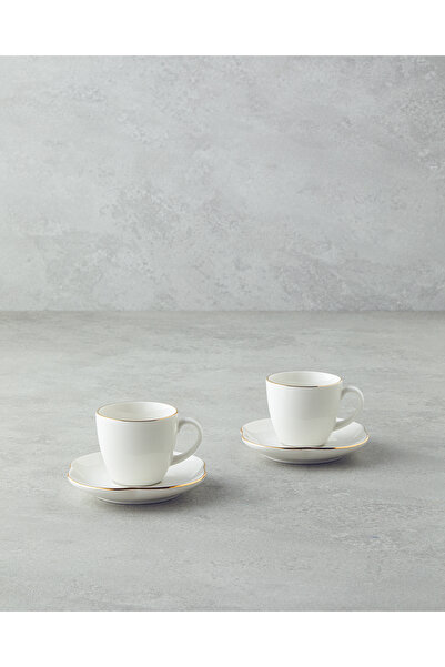 English Home Set cești de cafea Aren Porțelan 4 piese pentru 2 persoane 80 ml Aur
