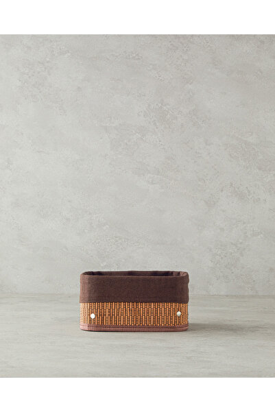 English Home Gina Bambu Sepet 20x15x10 Cm Koyu Kahve