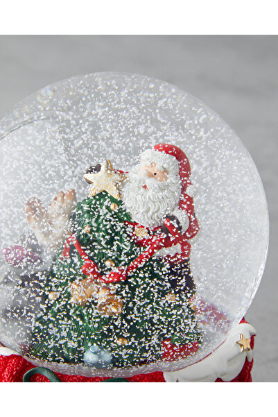 English Home Alvena Yılbaşı Kar Küresi 14,5 cm Kırmızı