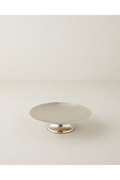 English Home Adora Metal Dekoratif Tepsi 23.5 x 23.5 x 7 cm Silver