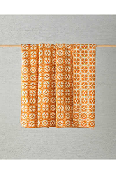 English Home Florette Akrilik Pamuklu Çift Kişilik Battaniye Sarı