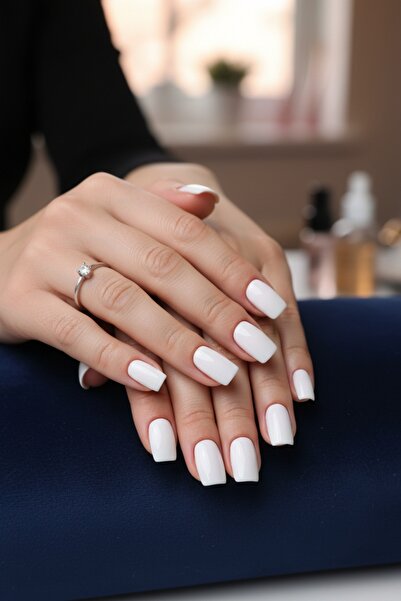 Easy Beauty 24 Adet Renkli Kare Orta Uzun Takma Tırnak 3 Alana Yapıştırıcı 6 ...