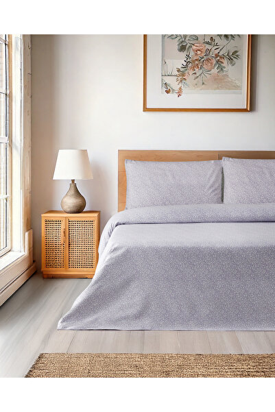 English Home Set cuvertură de pilota unică Lush Blooms Easy-Iron 160x220 cm Liliac-verde