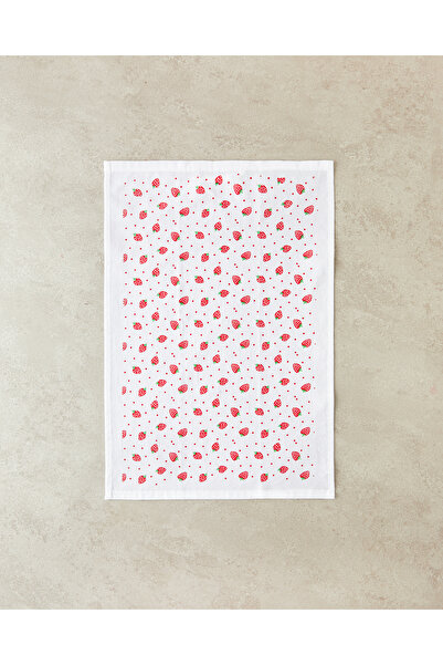 English Home Памучна кърпа за сушене на ягоди, червена