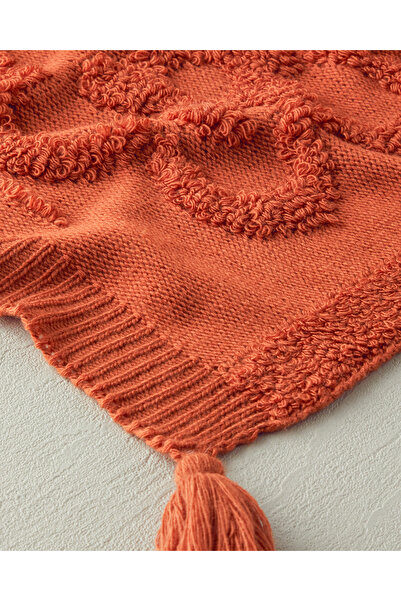 English Home Luxwrap Triko Koltuk Şalı Kiremit