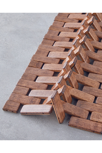 English Home Αντιολισθητικό χαλάκι ντους Becca 50x70 cm Καφέ