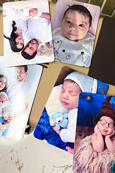 CiciMagnet 25 Tane Fotoğraflı Kişiye Özel Resimli Buzdolabı Magneti (8x6 cm)