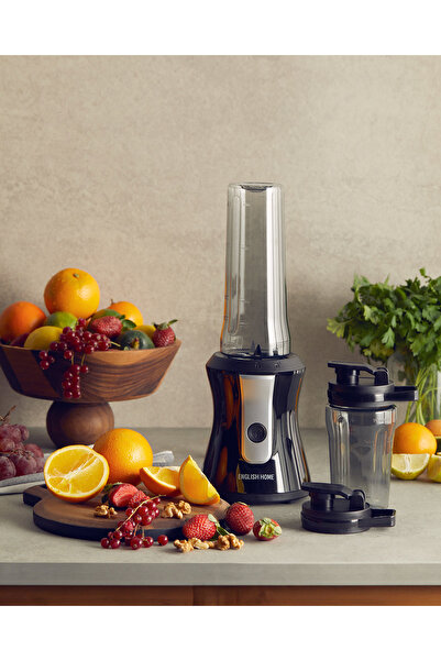 English Home KBL 3001 Shake Away Smoothie Blender Siyah-Krom