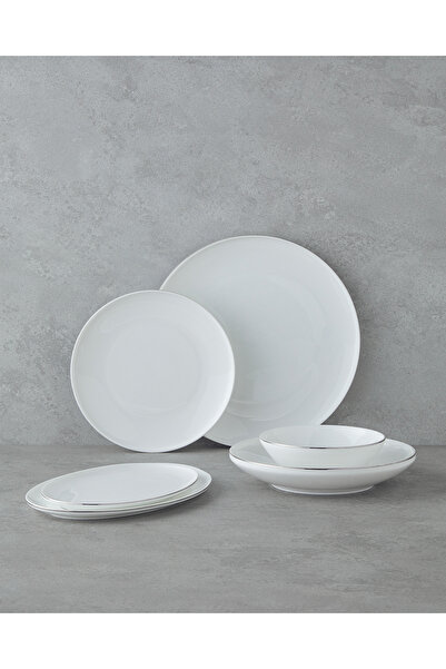 English Home Milano Bone Porselen Yemek Takımı 27 Parça 6 Kişilik Silver
