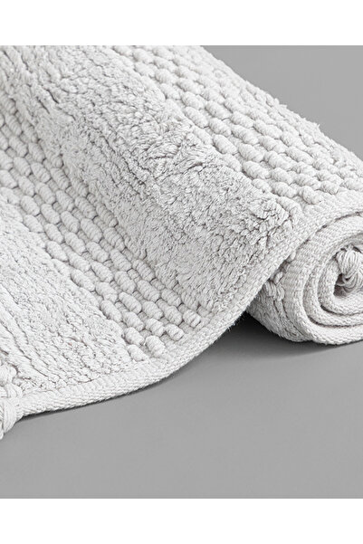 English Home Ava Cotton Bath Mat Light Gray