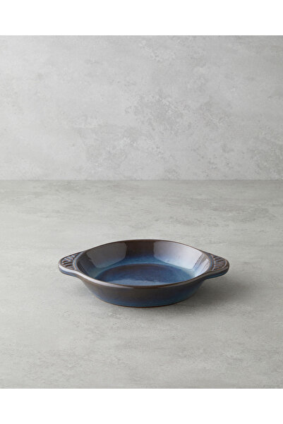 English Home Lia Seramik Fırın Kabı 23,3x18,8x4 cm Mavi