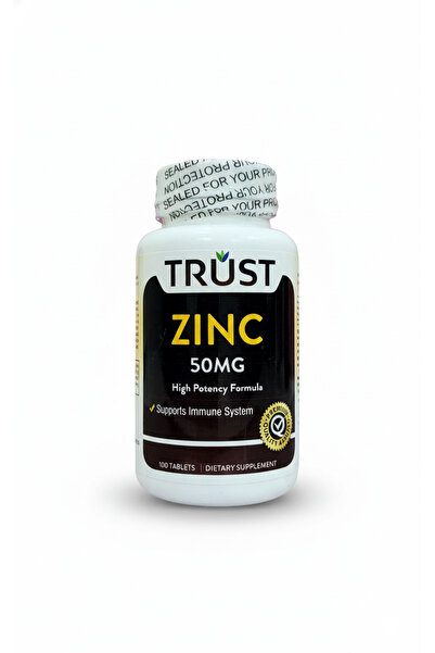 Trust Zinc 50mg Dietary Supplement, High Formula, 100 Tablets, Supports Immune System and Ov