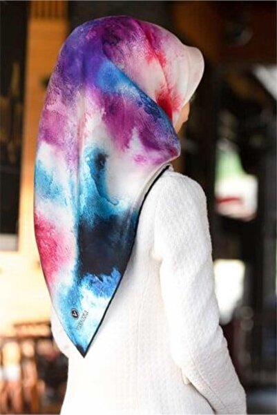 Vissona Μεταξωτό μαντήλι Tivil 10698 - 0024 Ροζ Σχέδιο Dobby