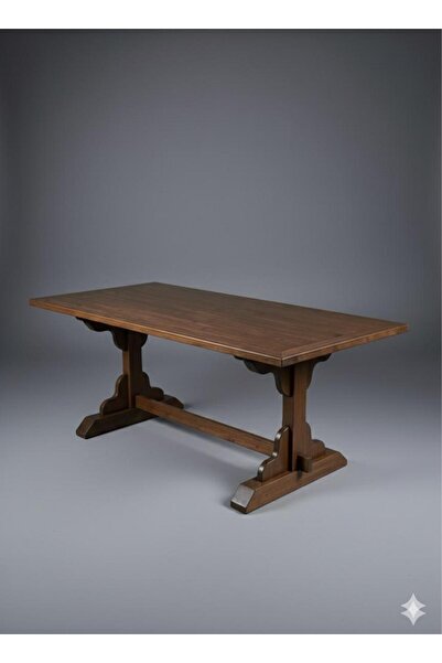 HİKİOE ERT CEVİZ ESKİTME RUSTİK YEMEK MASASI