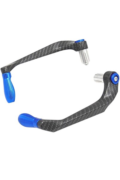 Csr Motosiklet Karbon Manet Koruma — Mavi (Karbon + Alüminyum, Evrensel Uyumlu)