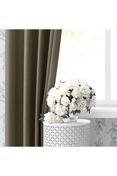 GOCCIA Blackout Karartma Tek Kanat Fon Perde Haki Yeşili