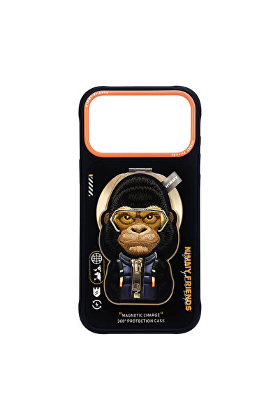 Nimmy iPhone 17 Pro Max | MagSafe Özellikli Siyah Goril Aparatlı Manyetik Sta...