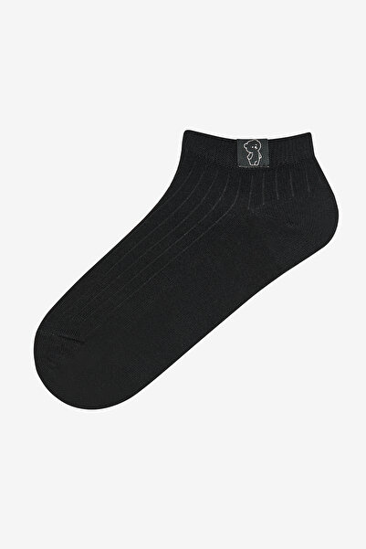Penti Bear Patch Siyah 2li Patik Çorap