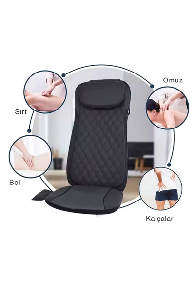 ROBX S228 Titreşimli Isıtmalı Soğutmalı Sırt-boyun-bel Yoğurmalı Masaj Koltuğu Yastıklı