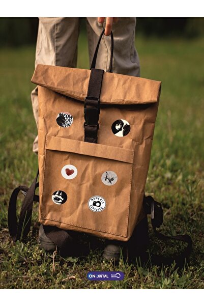 ON DİJİTAL BASKI MERKEZİ Kedi Temalı 6 Adet Rozet Seti