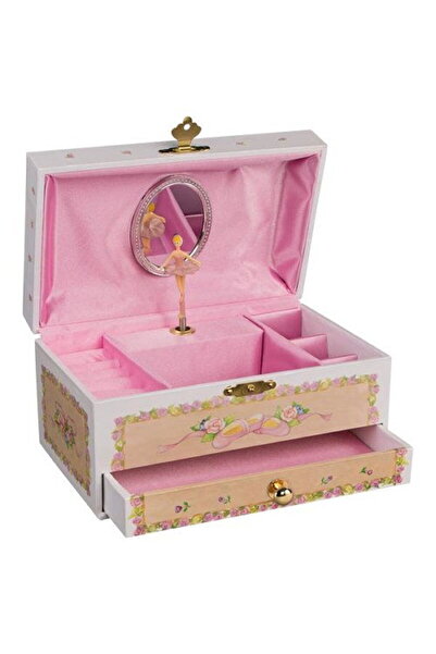 Goki Cutie muzicală cu balerină, 19 x 11 cm, din lemn,