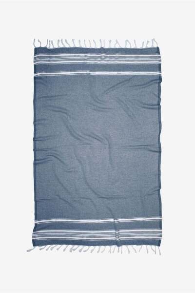 Barine Recycle Перероблена нитка Пештемаль Синій 90x155