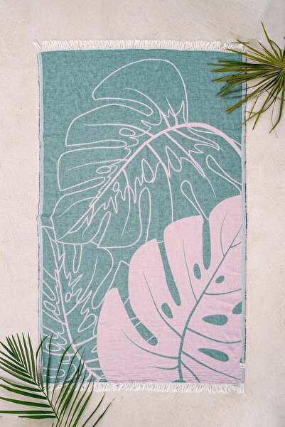 Barine Монстера Бавовняний Пештамал Роуз Смок 90x160