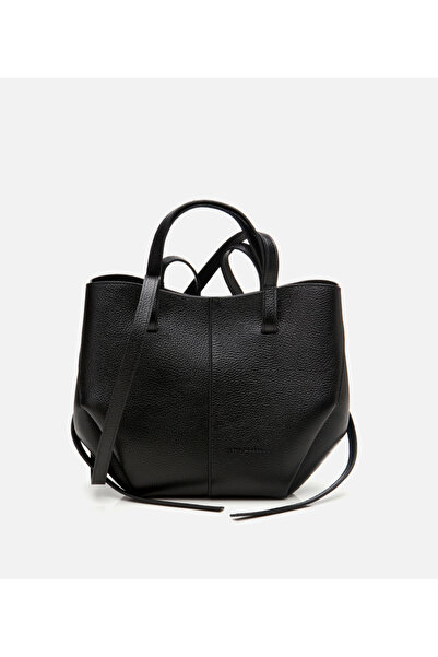 Hotiç Women's Leather Black Tote Bag
