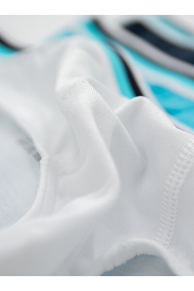 Blackspade Boy's Panties 3 Pack 9394 - Navy Blue Aqua White