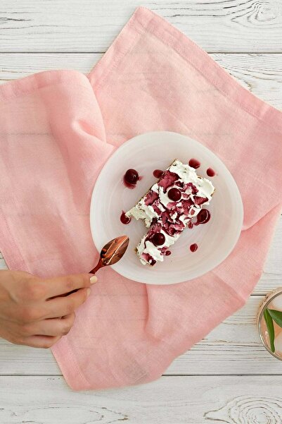 Barine Рожева лляна серветка, 2 шт. - 45x45