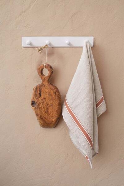 Barine Gastronome Linen Blend Kitchen Towel Orange 50X75