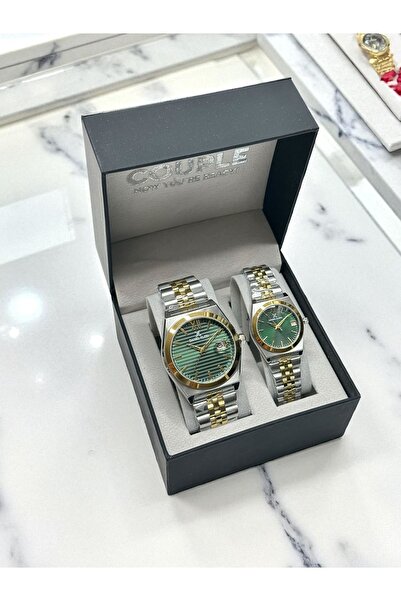 Daniel Klein 30 Mt Water Resistant - Special Wristwatch Cdk.10601-8 Men's & Women's Couples Steel Cord